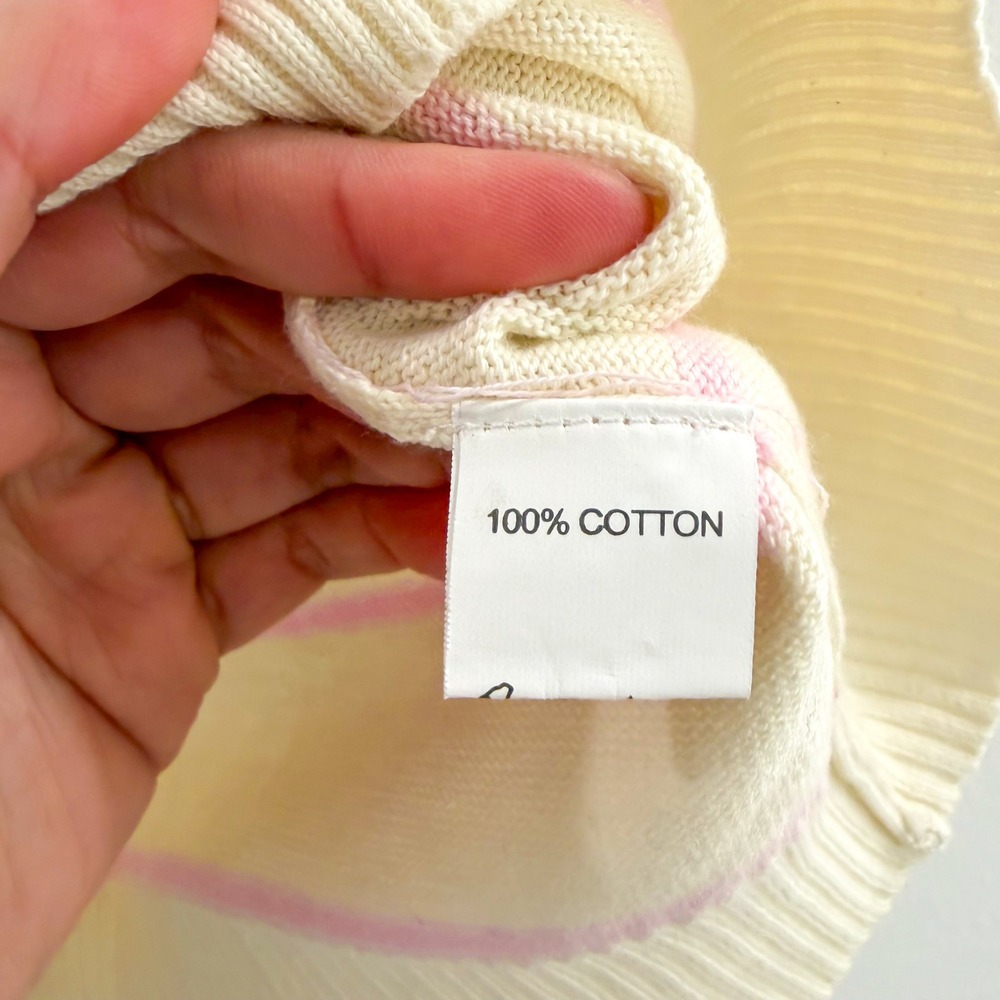 Polo Ralph Lauren 100% Cotton Babydoll Coquette Cottagecore Fairy Pink VestXS - Picture 5 of 5